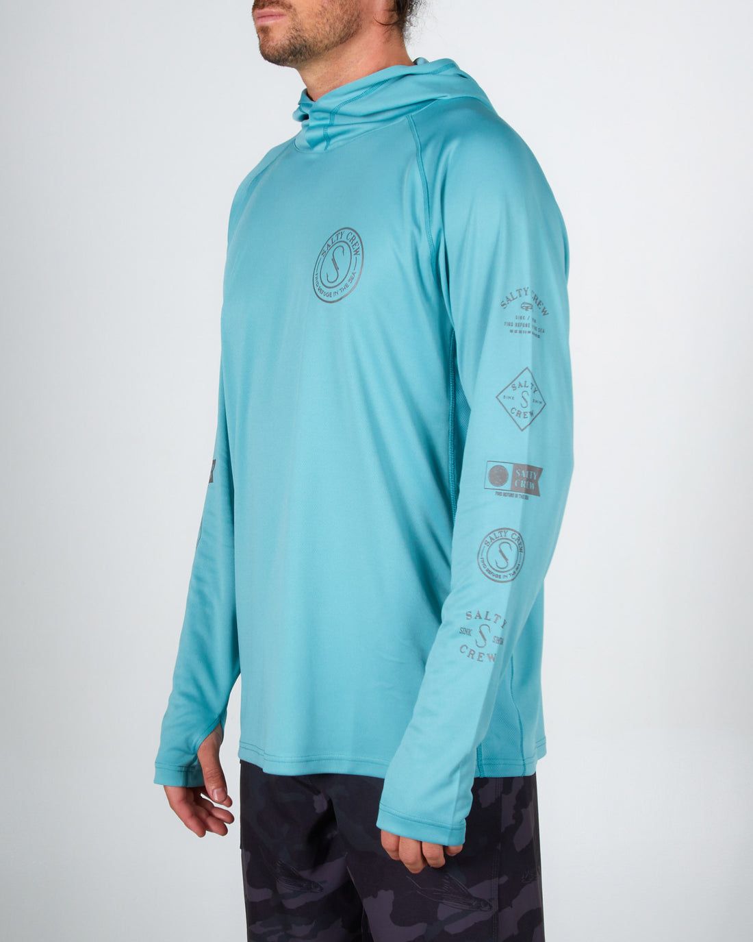 Palomar Dark Aqua Pinnacle + Hood Sunshirt