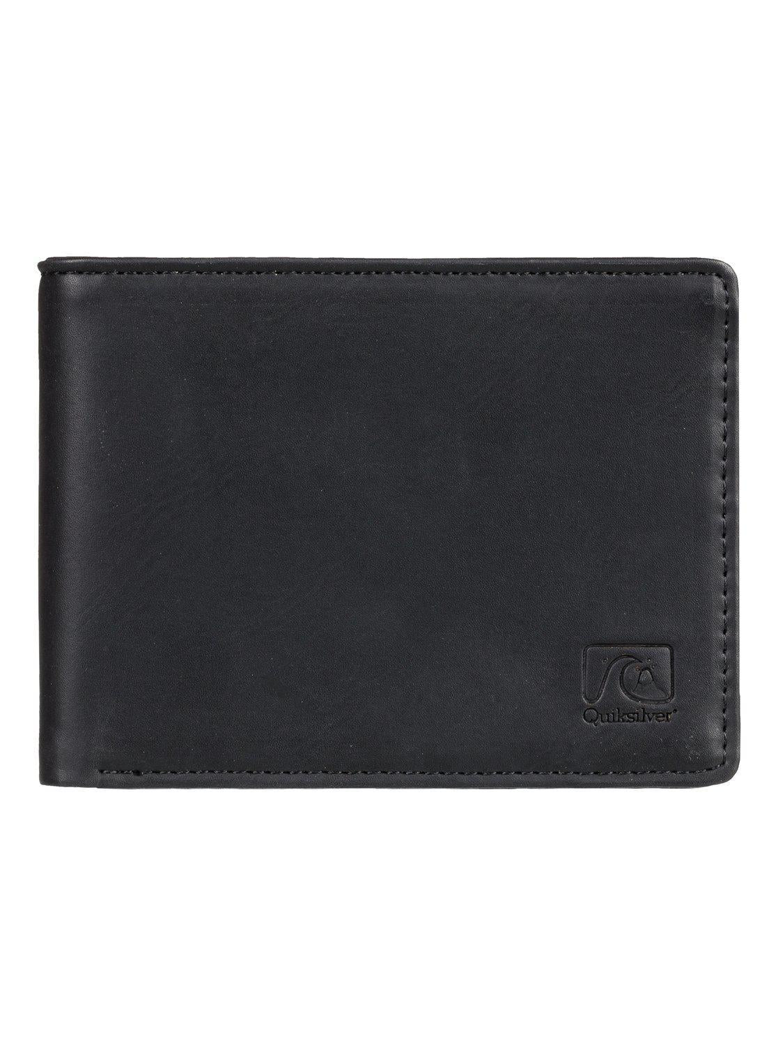 Slim Vintage Bi-Fold Wallet Black