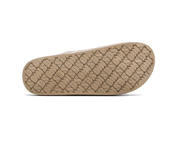 VIPER SANDS Snake print on desert brown slides