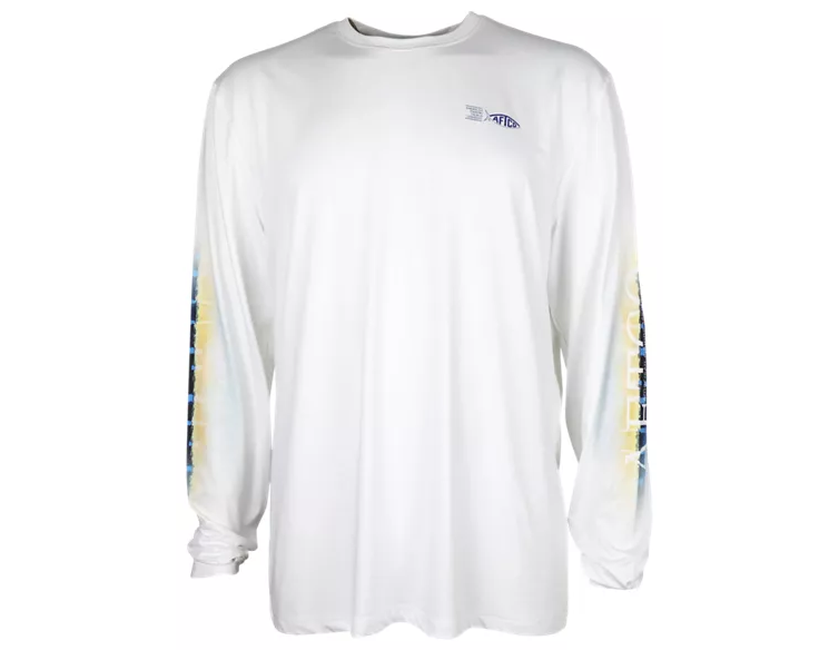 Marlin Skin UVX Performance Long-Sleeve T-Shirt (WHITE)