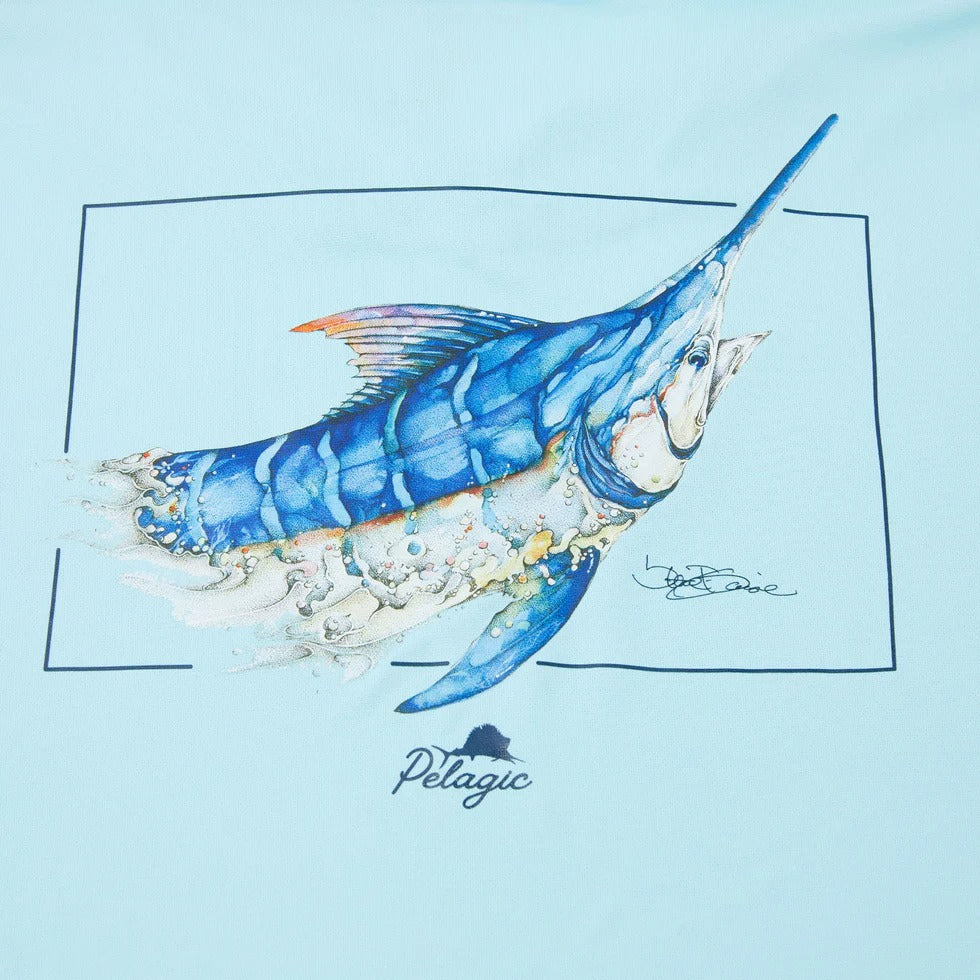 Ws Aquatek Goione Marlin Ws Hooded Fishing Shirt