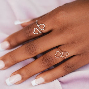 HEART WIRE WRAP RING
