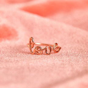 LOVE WIRE WRAP RING