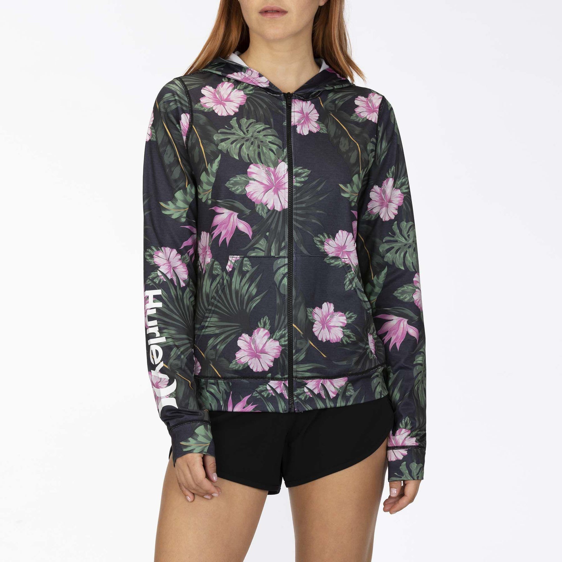 Women's Hooded Rashguard Hurley One And Only Lanai