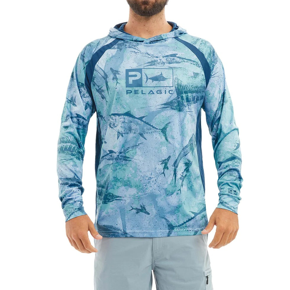  PELAGIC Youth Exo-Tech Hooded Fishing Shirt, Long