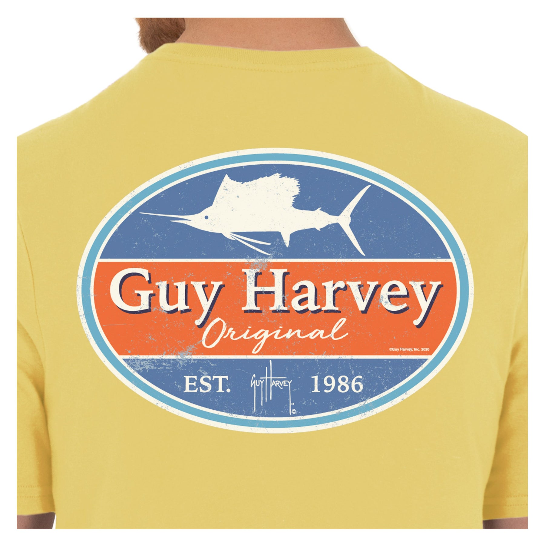 Men's Original Sailfish Short Sleeve Yellow T-Shirt