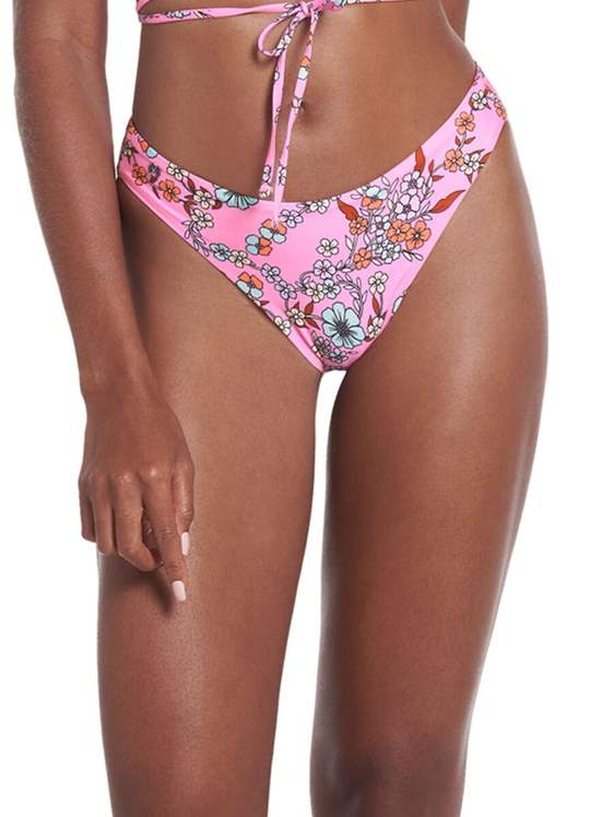 Maaji Shining Dahlia Sublimity Classic Bikini Bottom (Pink)