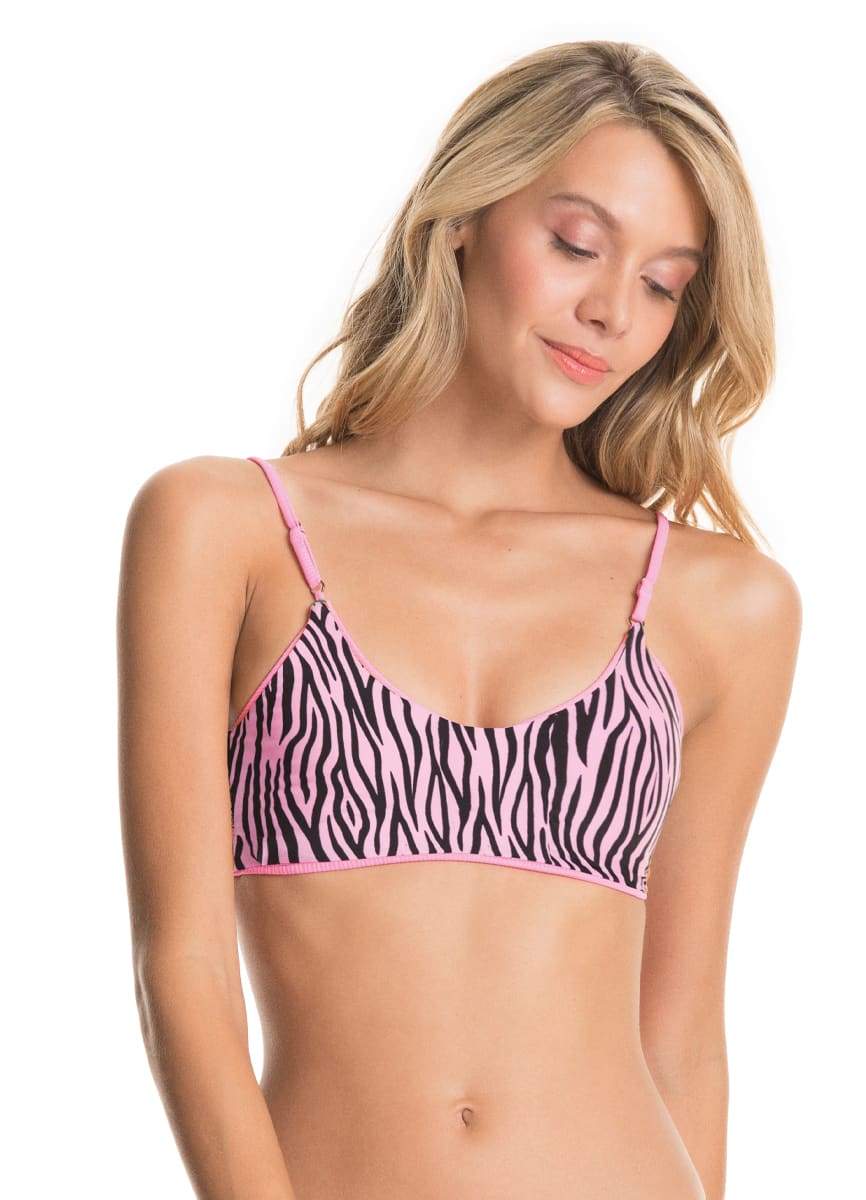 Maaji Aurora Pink Costa Classic Bralette Bikini Top