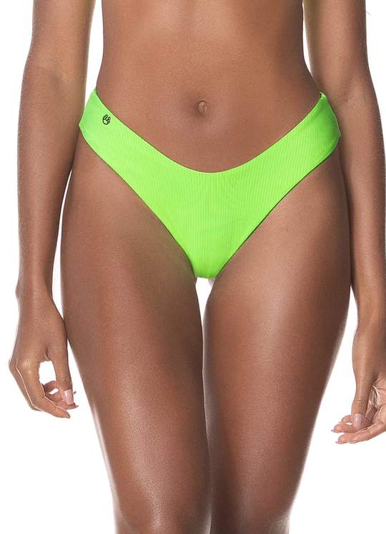 Maaji Limeade Green Valery Double V Bikini Bottom Reversible (Green)