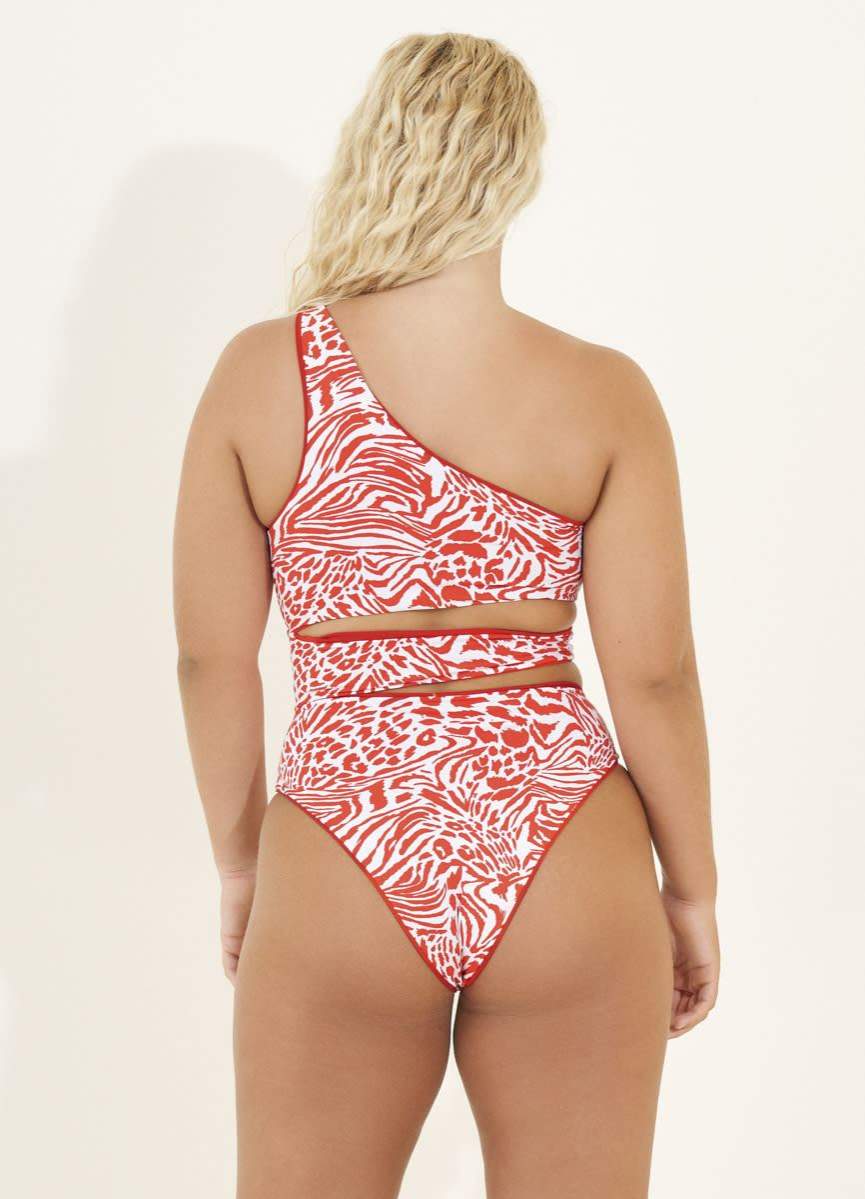 Maaji Red Camellia Stunning Cut Out One Piece