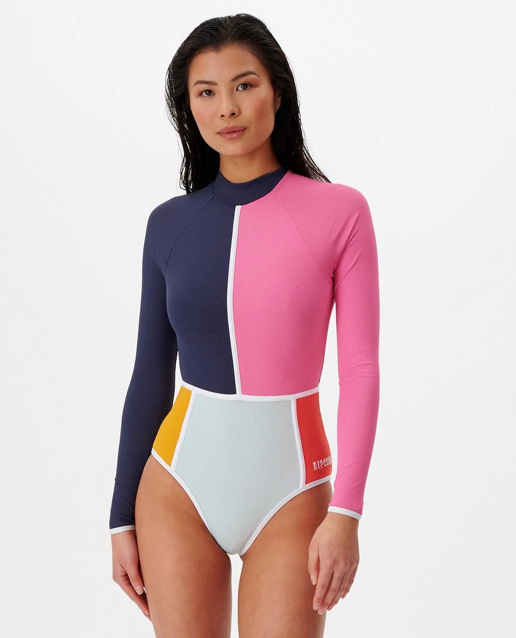Heat Wave Long Sleeve One Piece Swimsuit