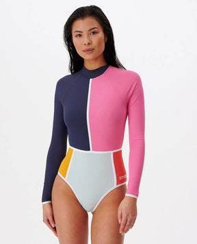 Heat Wave Long Sleeve One Piece Swimsuit