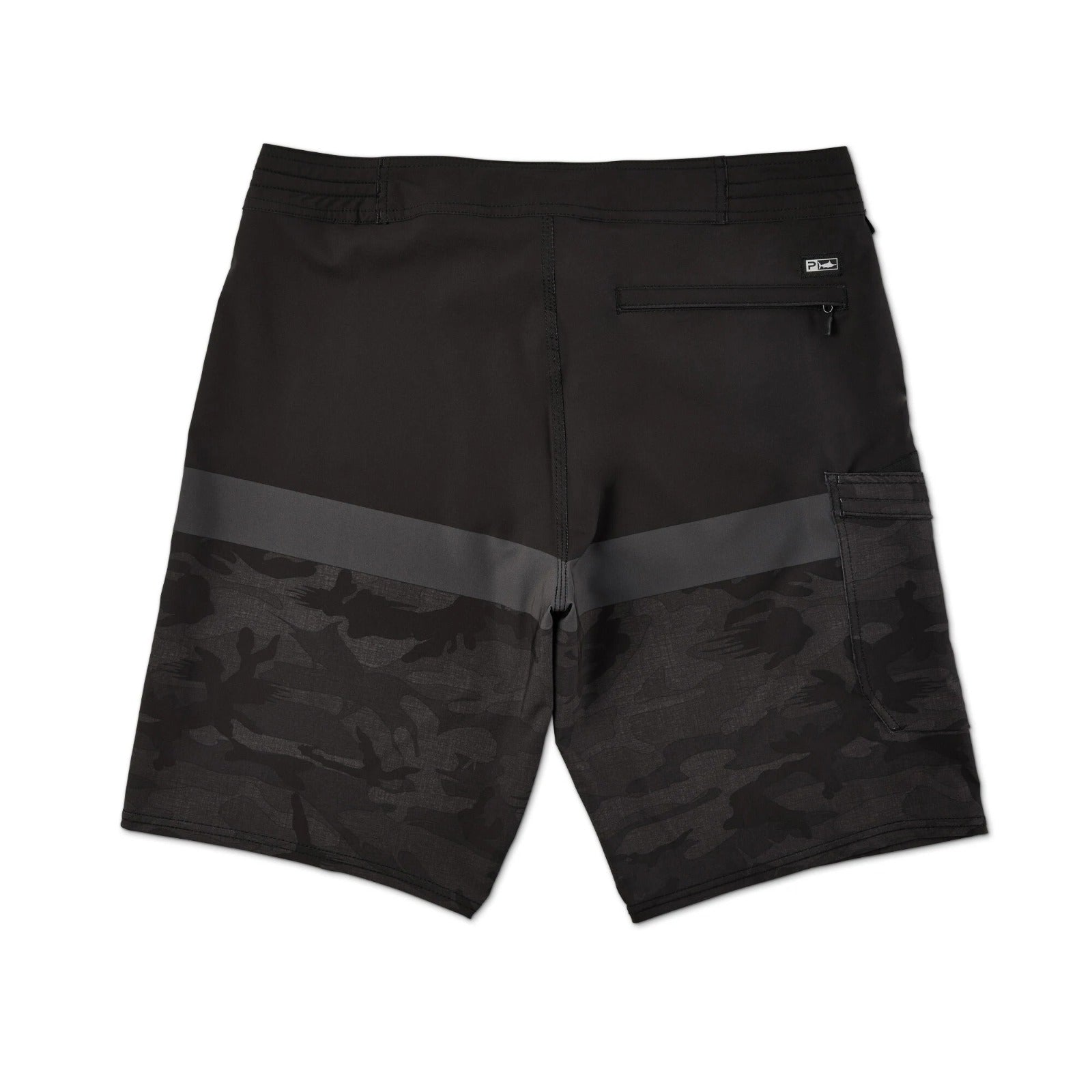 BLUE WATER CAMO FISHING SHORTS