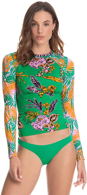 Maaji Expedition Floral Driver Rashguard (Green)