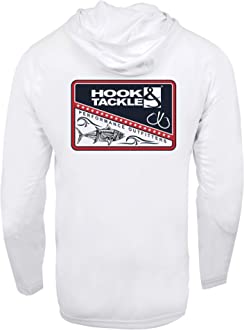 Men's Tuned in Hoodie Long Sleeve Shirt (White)