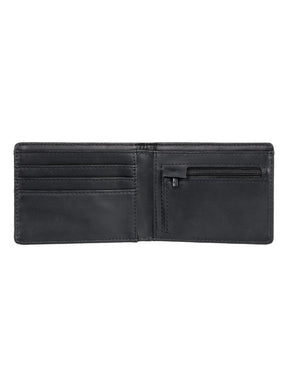 Slim Vintage Bi-Fold Wallet Black