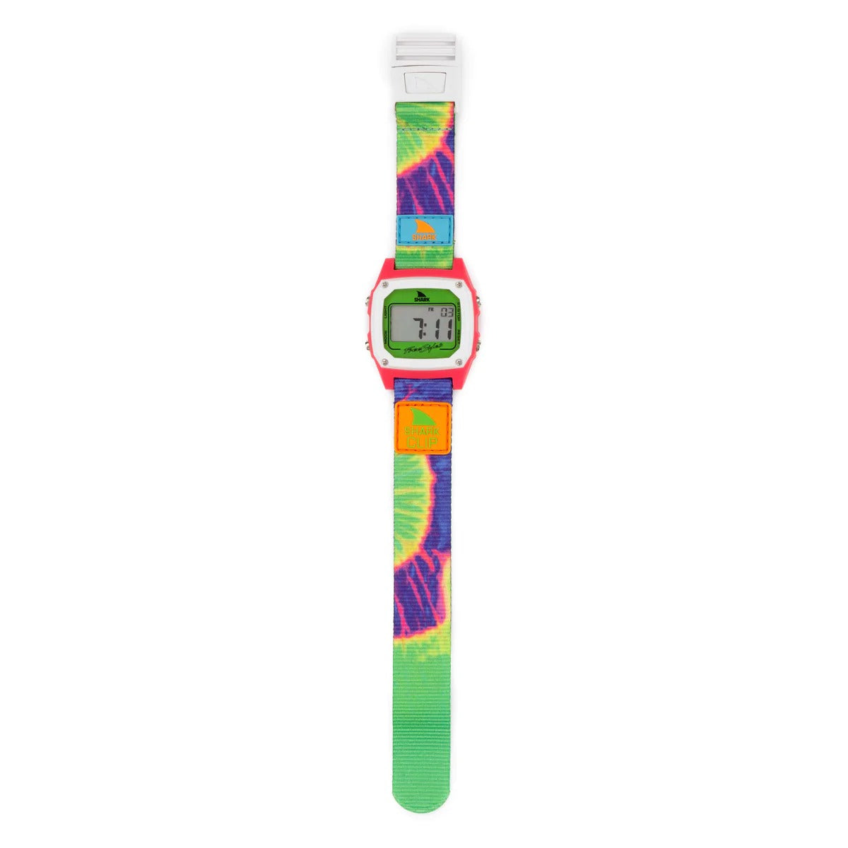 SHARK CLASSIC CLIP TIE DYE GREEN NEON