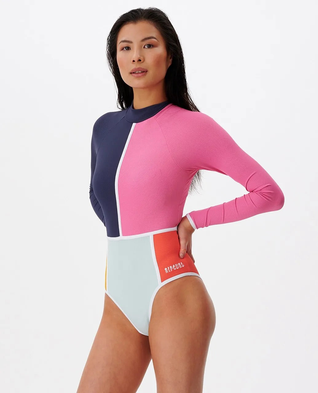 Heat Wave Long Sleeve One Piece Swimsuit