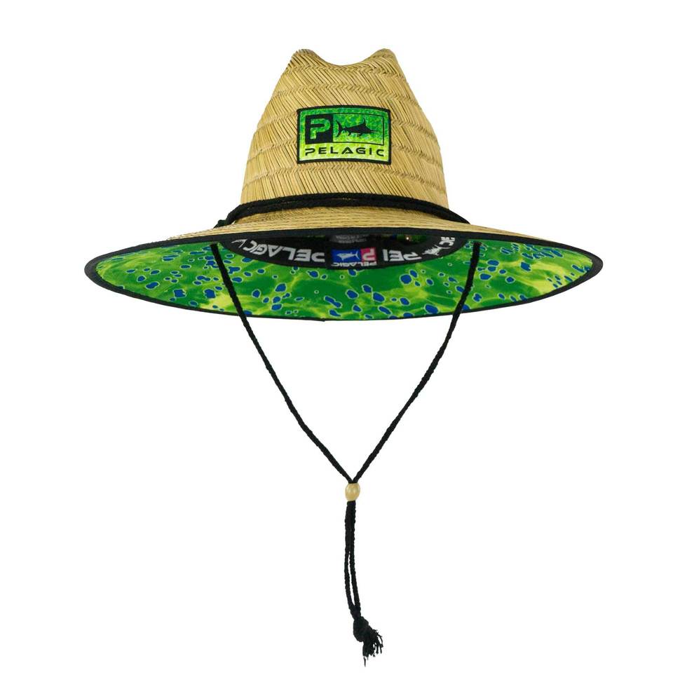 Copy of BAJA STRAW HAT O/S (Green Dorado)