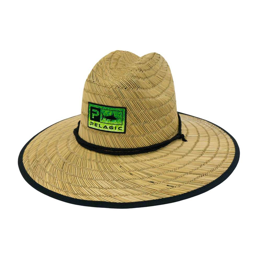 Copy of BAJA STRAW HAT O/S (Green Dorado)