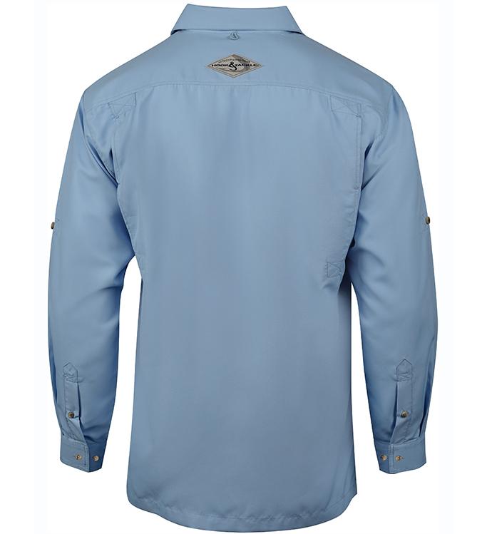 Hook & Tackle Men's Coastline SS Shirt - Large - French Blue