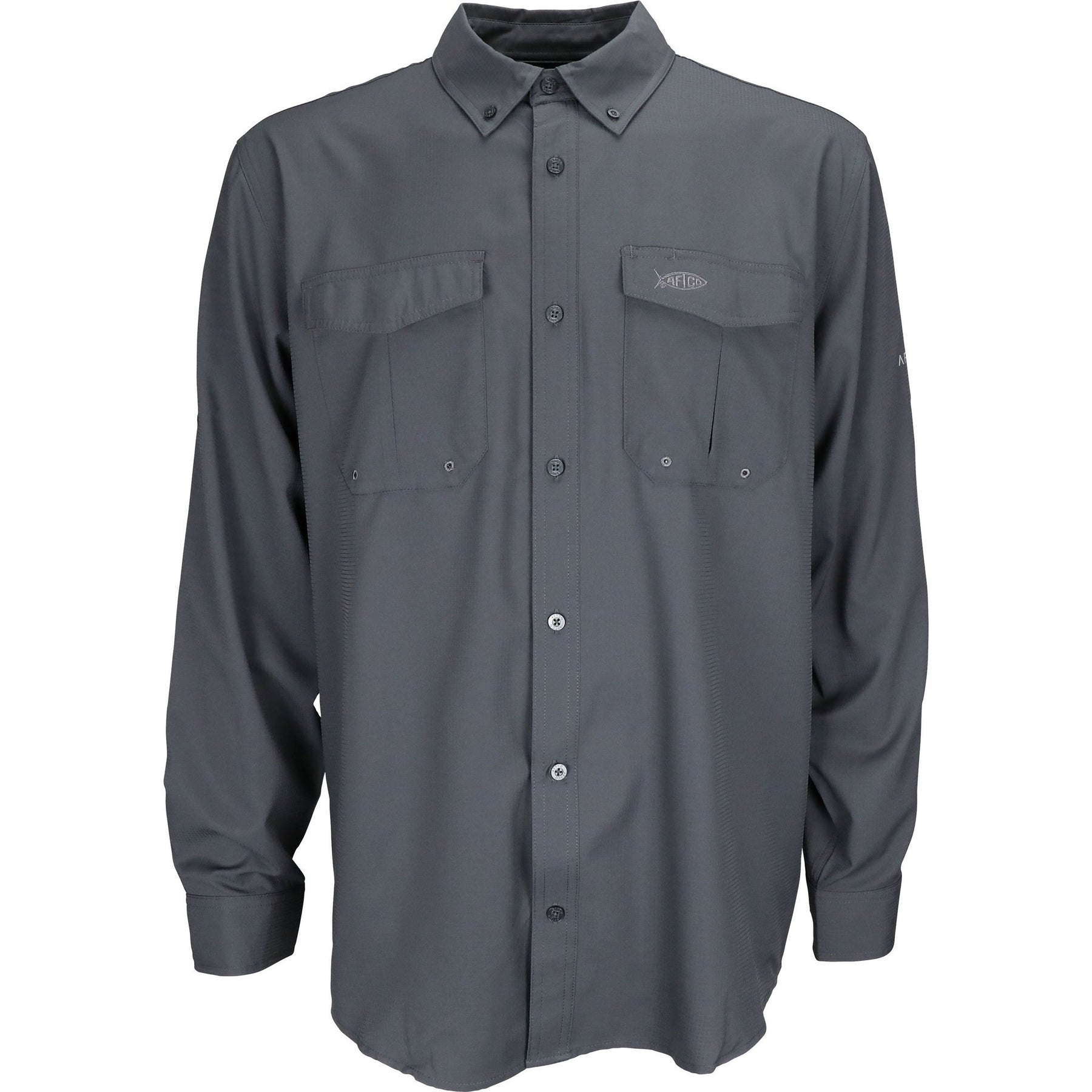 RANGLE VENTED LONG SLEEVE SHIRT (CHARCOAL)