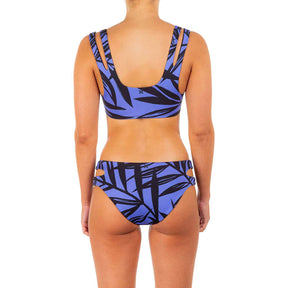 Women's Max Mystic Leaves Bralette Bikini Top (Wisteria Leaves)