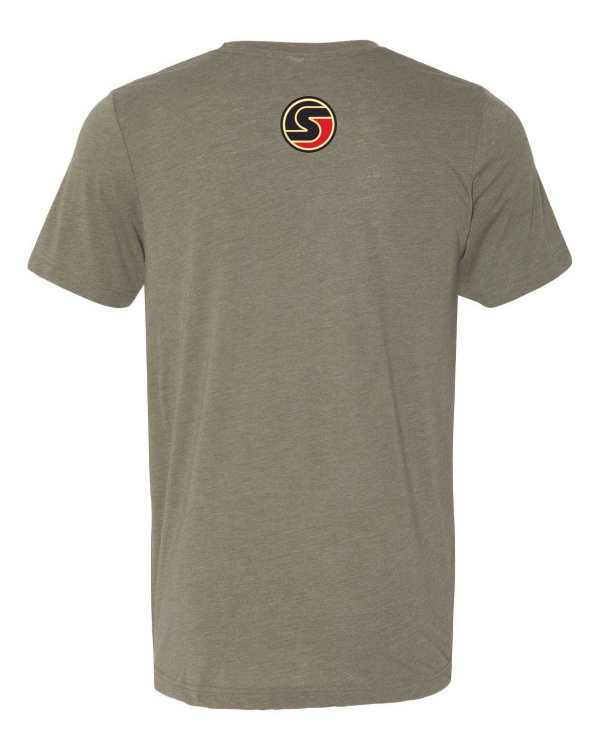 THE DOMINATOR TEE IN HEATHERED OLIVE