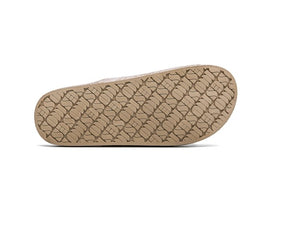 VIPER SANDS Snake print on desert brown slides