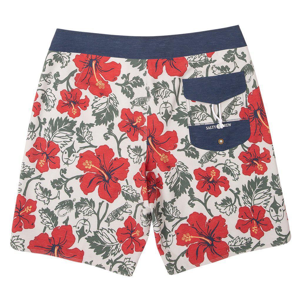 Hooked Floral Off White Boardshorts
