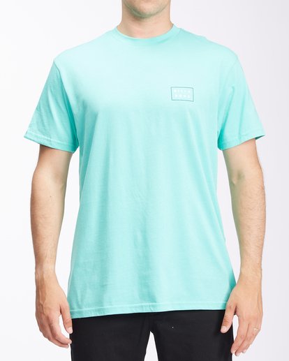 Diecut Short Sleeve T-Shirt (Light Aqua)