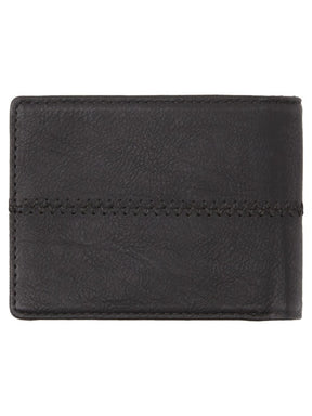 Stitchy Tri-Fold Wallet (BLACK)