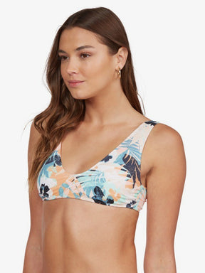 Printed Beach Classics Elongated Triangle Bikini Top