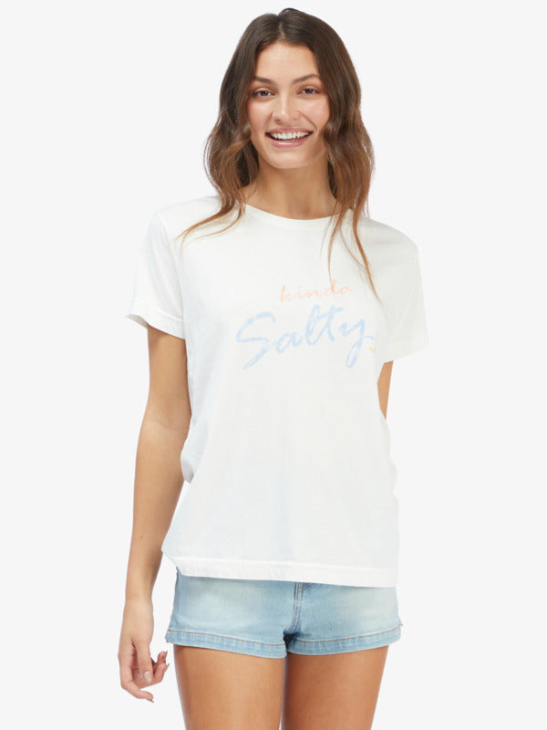 Salty Script Graphic Boyfriend T-Shirt