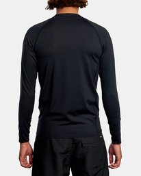 RVCA LONG SLEEVE RASHGUARD (Black)