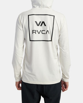 RVCA LONG SLEEVE RASHGUARD HOODIE