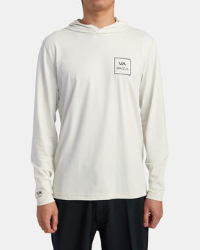 RVCA LONG SLEEVE RASHGUARD HOODIE