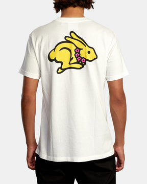EVAN MOCK | RUNNING RABBIT SHORT SLEEVE TEE (White)