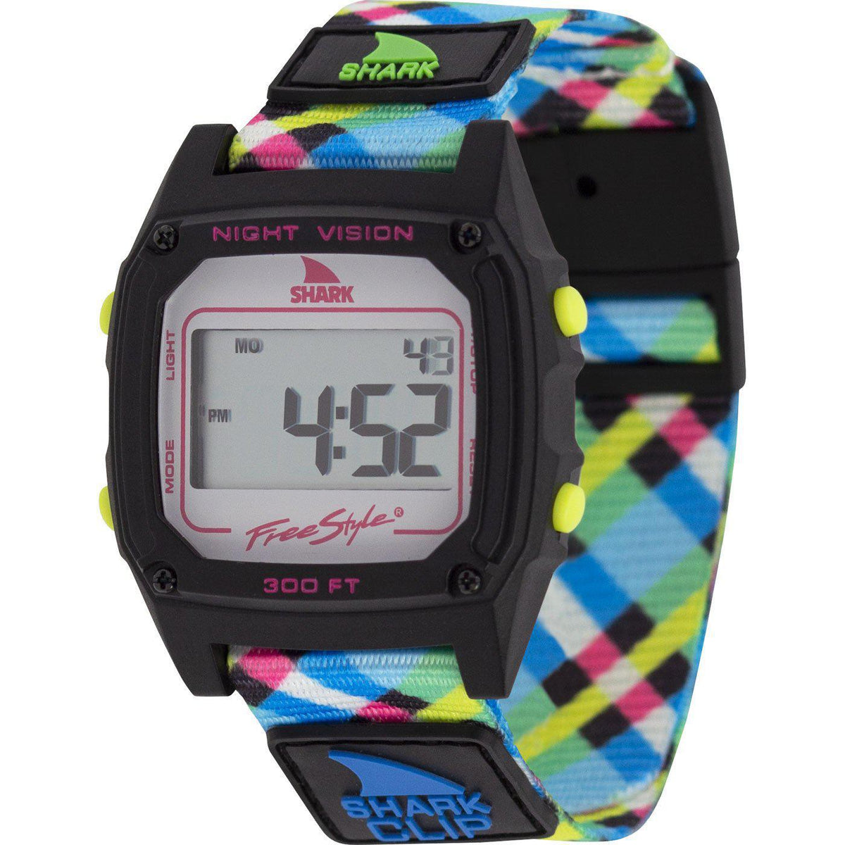 SHARK CLASSIC CLIP NEON PLAID