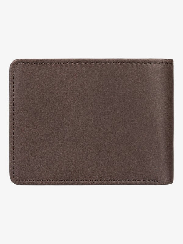 Mac Tri-Fold Leather Wallet (CHOCOLATE BROWN)