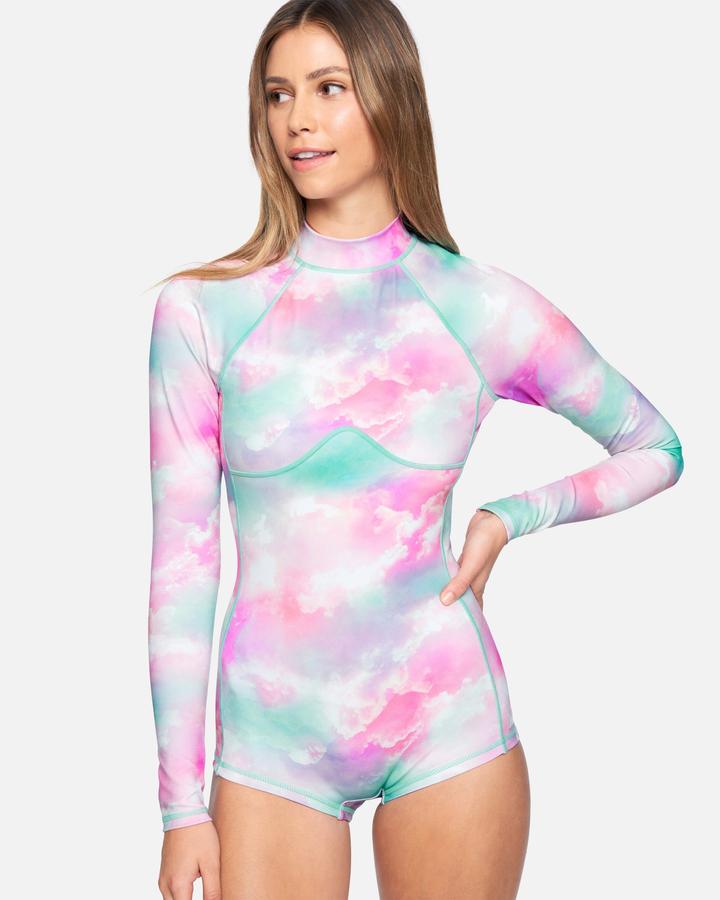 Carissa Moore Collection - Max Head In The Clouds Long Sleeve Body Suit (Lucite Multi)