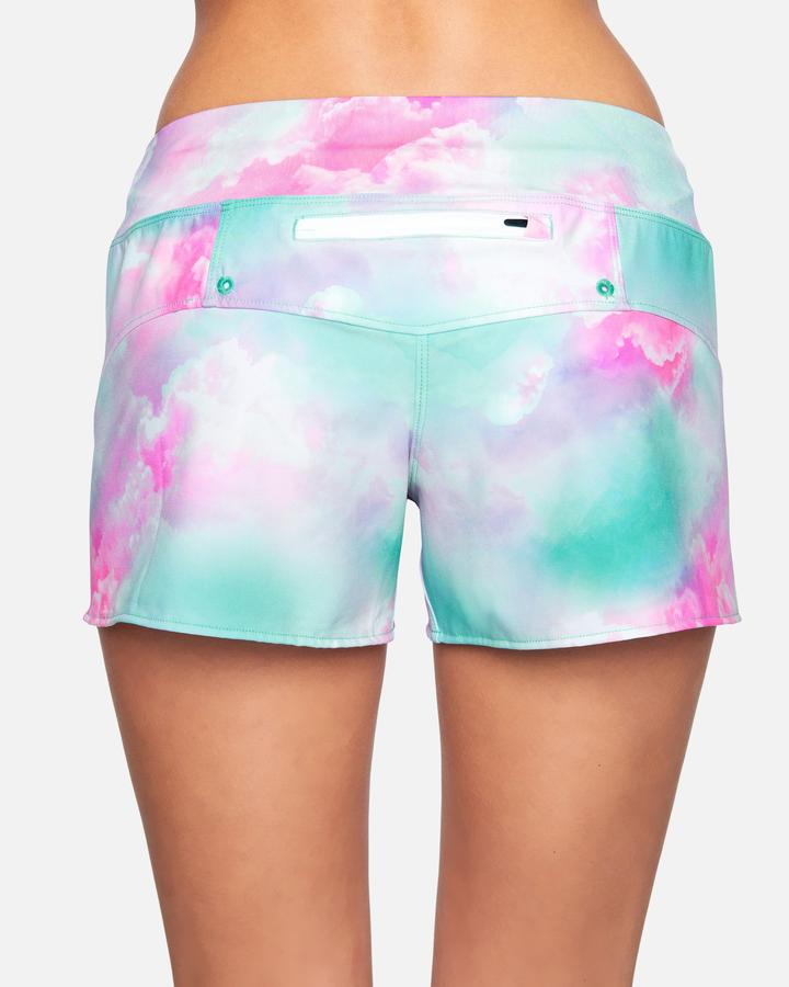 Carissa Moore Collection - Head In The Clouds 2.5" Soft Waistband Boardshorts (Lucite Multi)