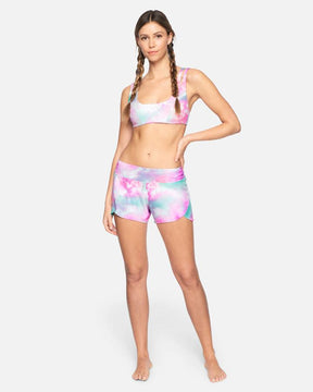 Carissa Moore Collection - Head In The Clouds 2.5" Soft Waistband Boardshorts (Lucite Multi)