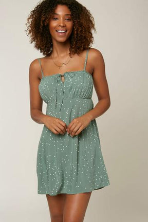 KALINE DOT DRESS (MOSS)