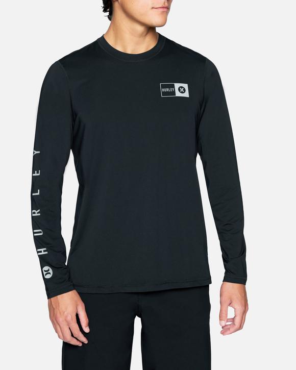 Framed Hybrid UPF Long Sleeve Shirt (Black)