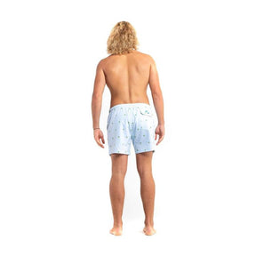 PALM STRIPES CLASSIC SHORTS (Light Blue)