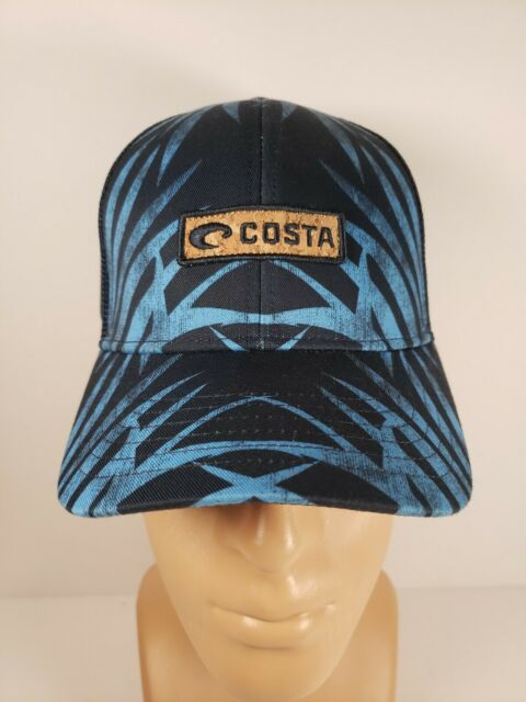 COSTA XL FIT TRUCKER COCO PALMS HAT-BLUE
