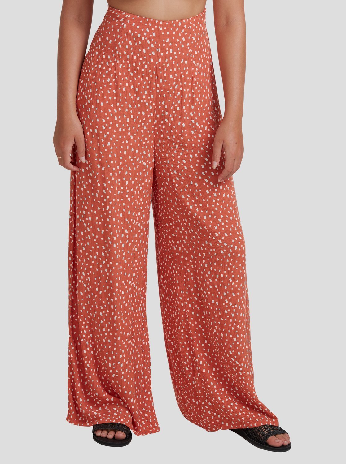 Side By Side Floral Wide-Leg Pants