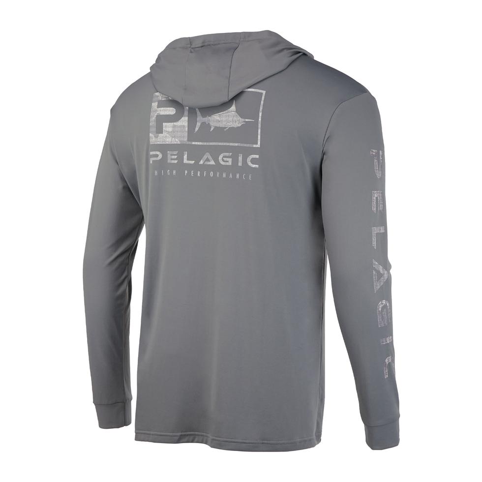 AQUATEK ICON HOODIE FISHING SHIRT (charcoal)